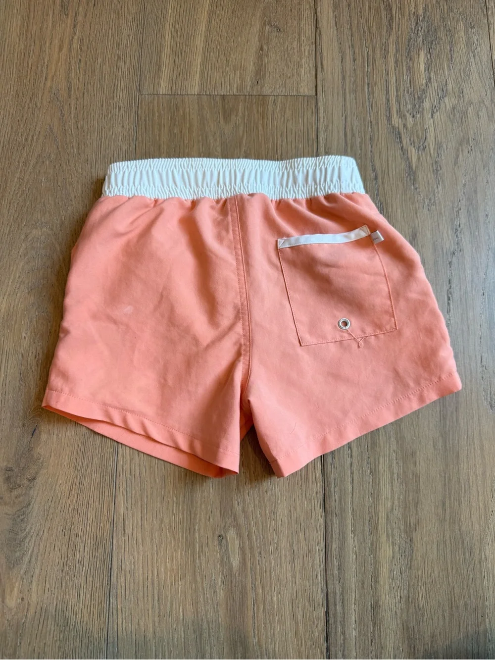 Minnow Kids Coral Swim Shorts with White Waistband 7/8yr
